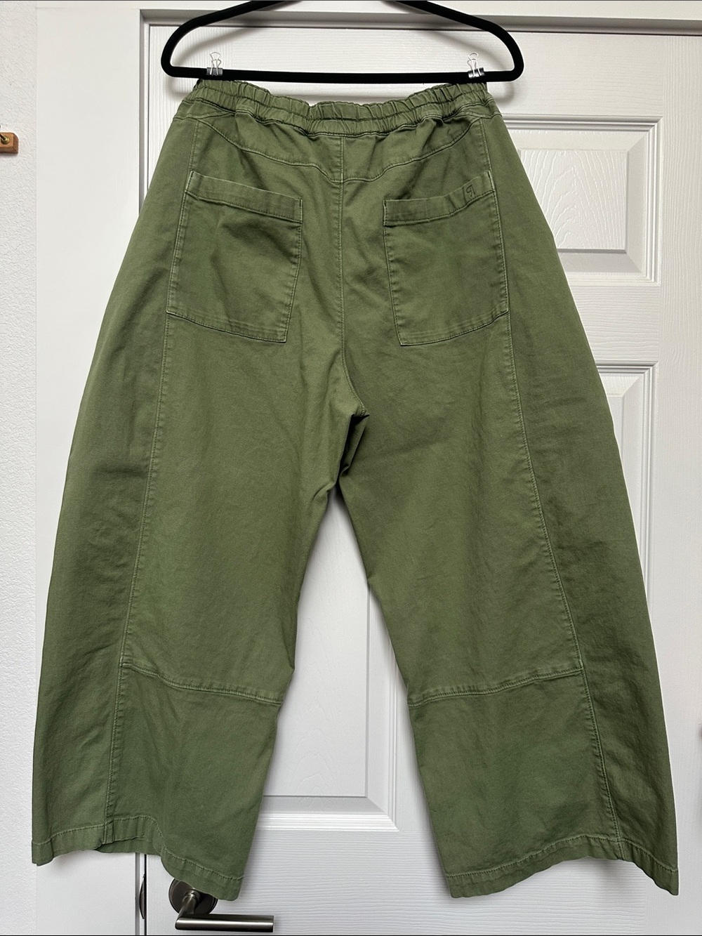 Pilcro Olive Green Wide Leg Cargo Pants - Picture 4 of 4